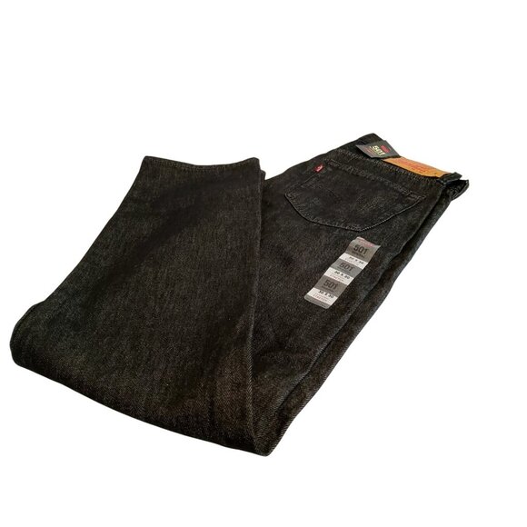 New Levi's 501 Original Fit Jeans Mens 30x30 Black Button Fly Academia Workwear￼ - Picture 5 of 12